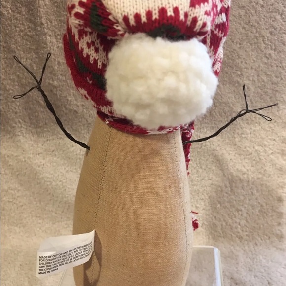 Odie The Snowman Honey and Me Nordic Hat and Scarf 11”h - Picture 4 of 6